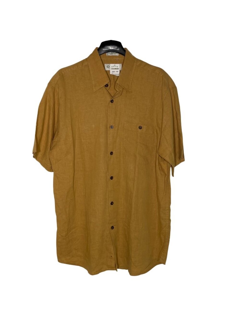 Orvis Men's Hemp Lyocell Button Up Shirt Sz LG Casual Outdoor Sustainable